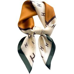 Women's Fashion Square Neck Satin Bag & Hair Scarves Gift